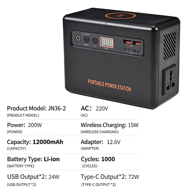 200W Portable Power Station 22 - огляд і ціна Solar Emergency Charger