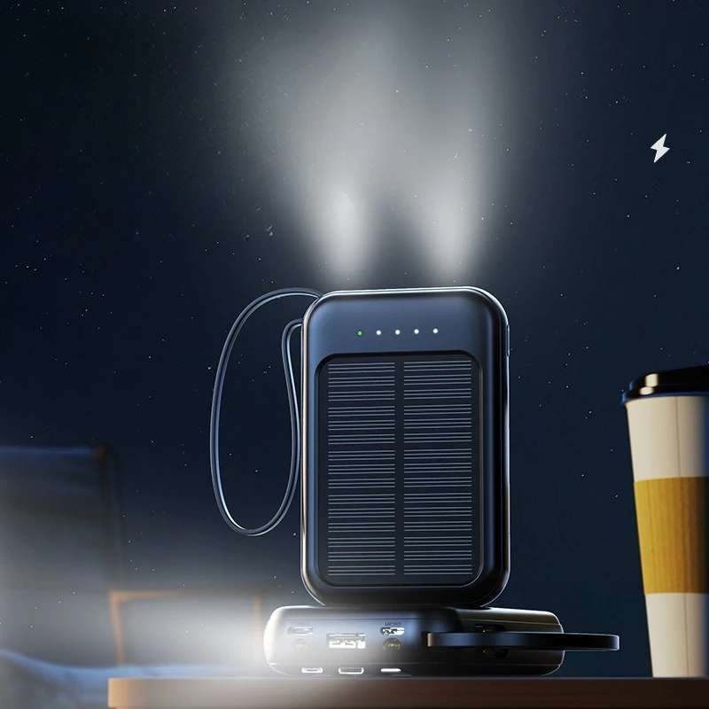 Solar Power Bank Built-in Cabl - огляд і ціна Solar Emergency Charger