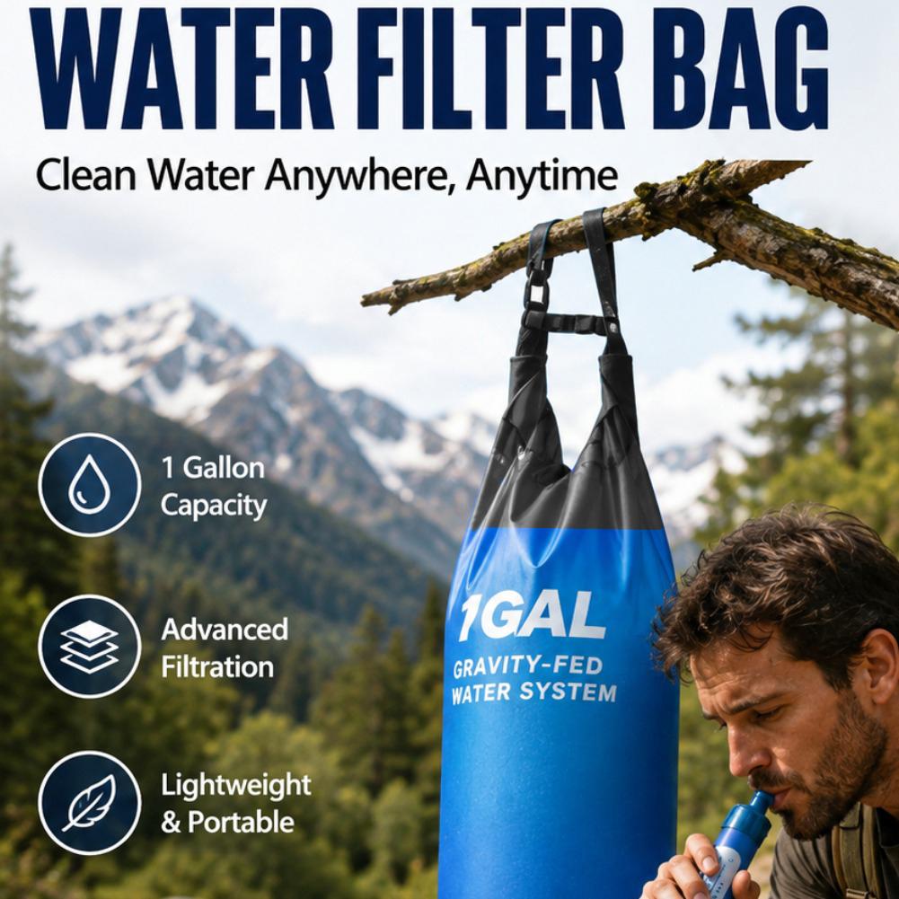 1 Gal Gravity Water Filter Bag - огляд і ціна Bivy Bag Emergency