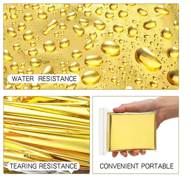 Gold‑Silver Mylar Thermal Surv - огляд і ціна Survival Blanket Reflective