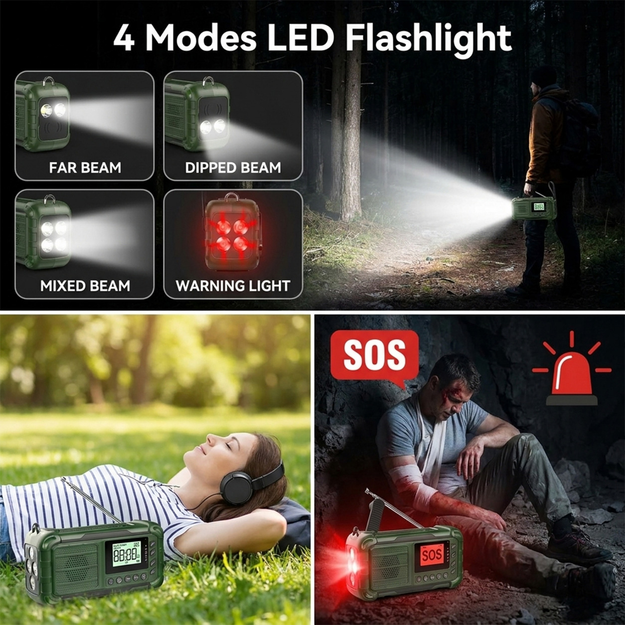Hand Crank Solar AM FM DAB Wea - огляд і ціна Solar Emergency Charger